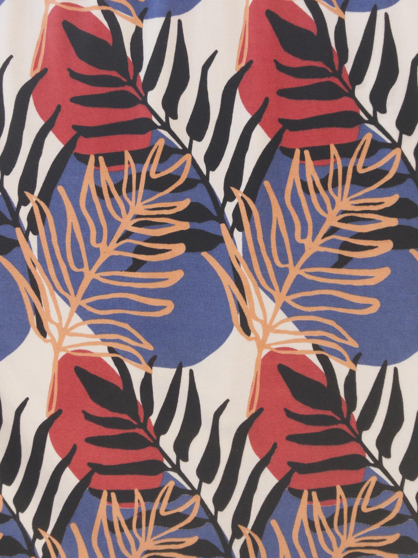 Montrose Tie Dress - Layered Palms Peach - Image 6