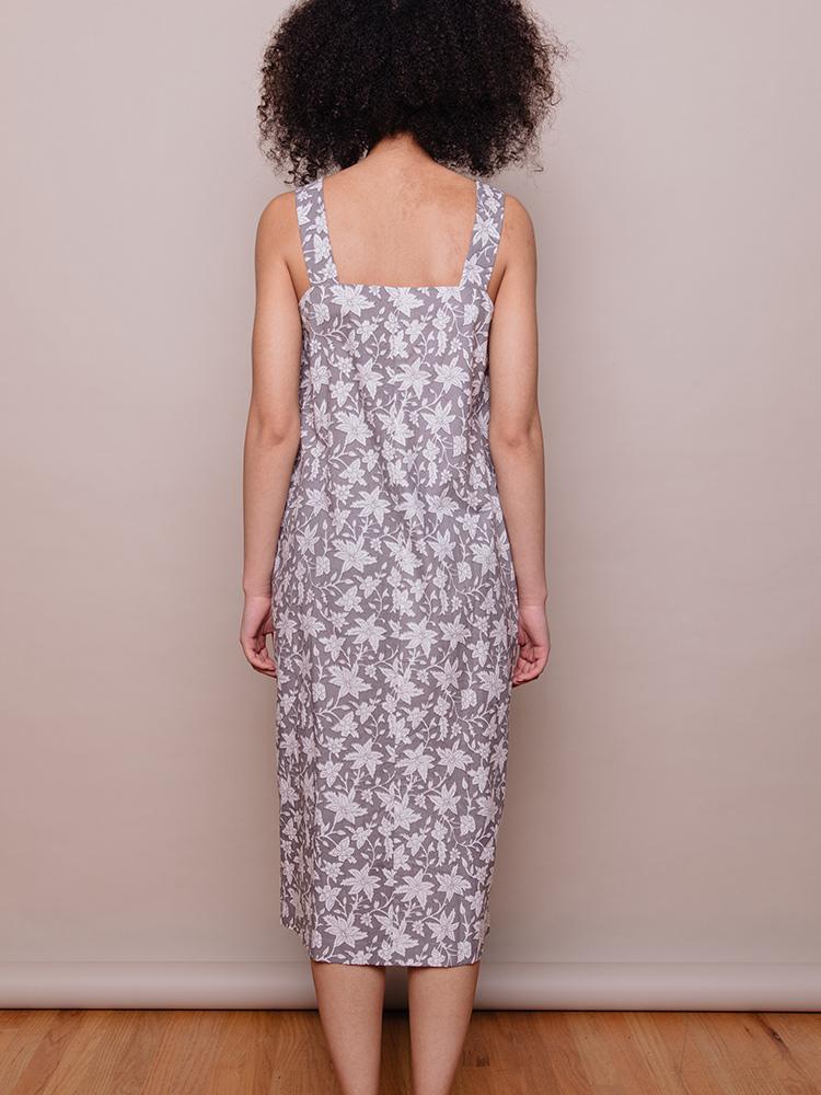 Della Dress - Grey Floral - Image 2