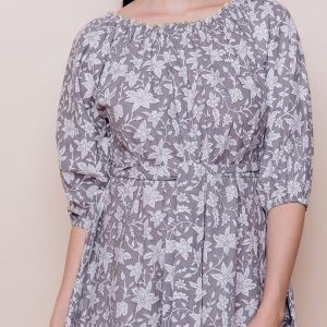 Marnie Dress - Grey Floral - Image 2