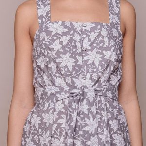 Della Dress - Grey Floral - Image 3