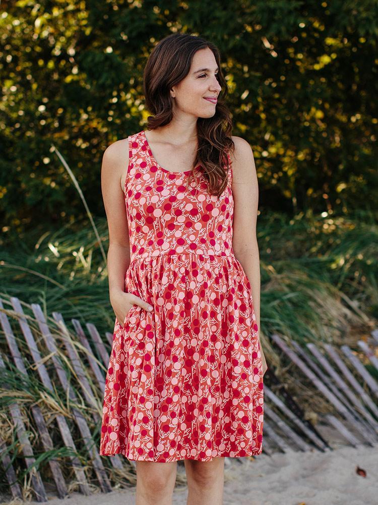 Summer Sonnet Dress - Peach - Image 1