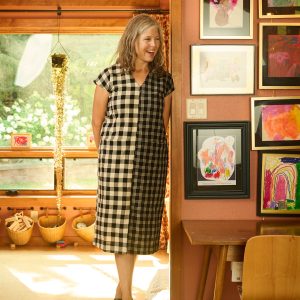 Padma Pocket Dress - Black and White Mix - Image 5