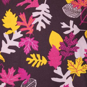 Artsy Traveler Short Sleeve Midi Dress - Leaves - Image 5