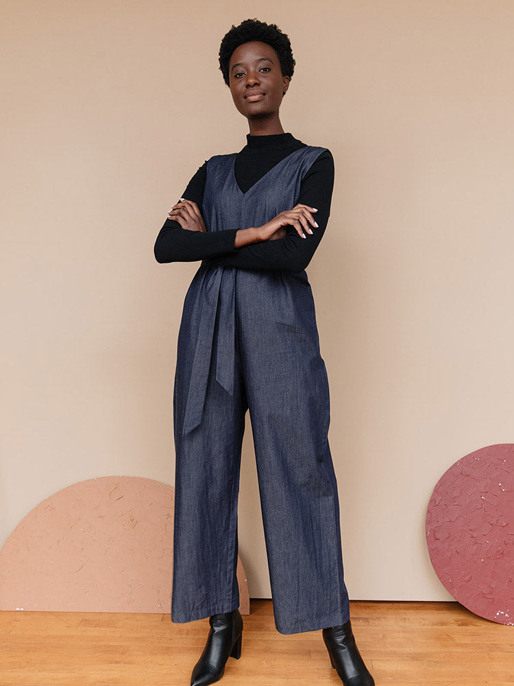 Jaipur Denim Jumpsuit - Blue Denim - Image 3