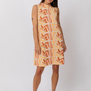 Eve Sleeveless Dress - Sedona Stripe - Image 4