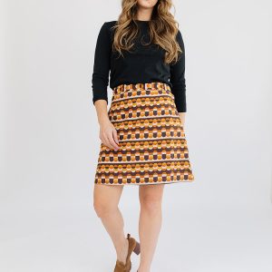 Val Mini Skirt - Circle Stripe Desert - Image 2