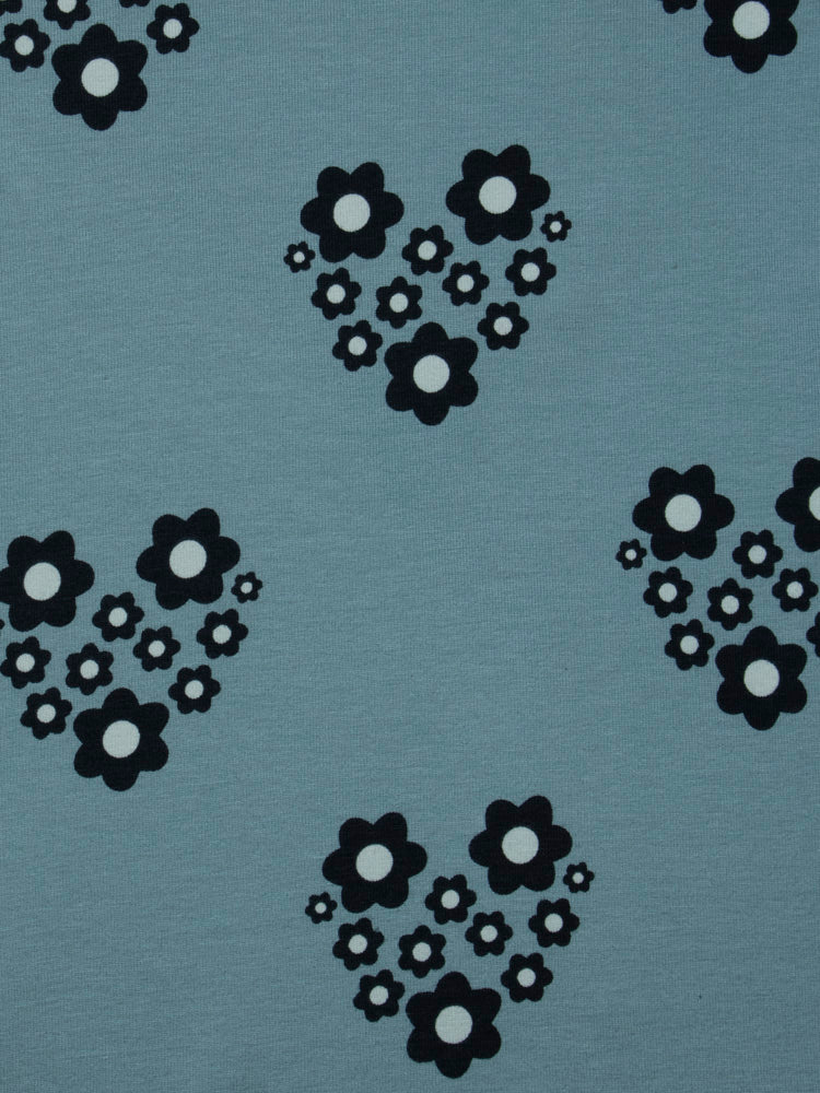 Callie 3/4 Sleeve Wrap Dress - Retro Slate - Image 3