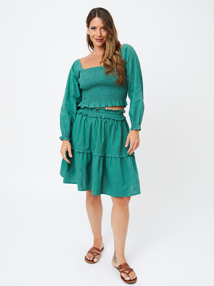 Avalon Layered Skirt - Everglade - Image 3