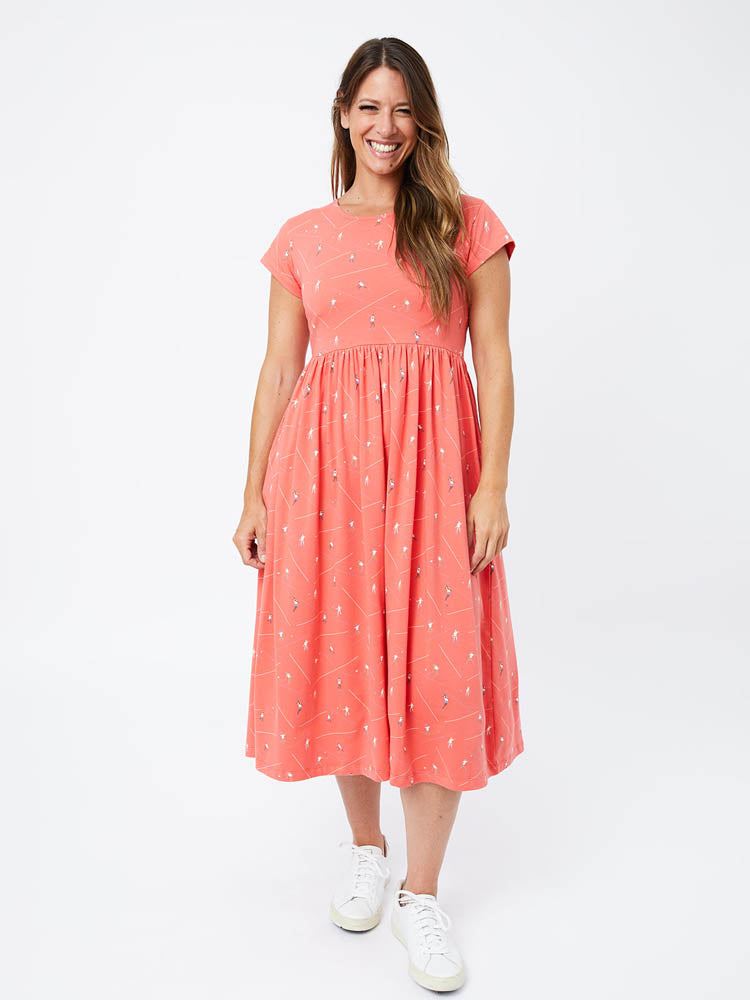 Logan Midi Dress - Badminton Melon - Image 1