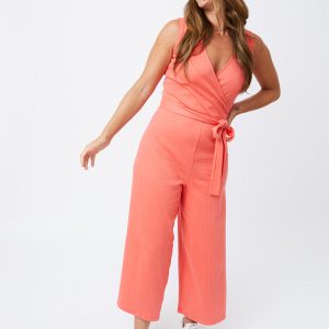 Rita Jumpsuit - Melon Rib Knit - Image 1