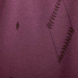 Callie 3/4 Sleeve Wrap Dress - Diamond Vine Dark Purple - Image 6