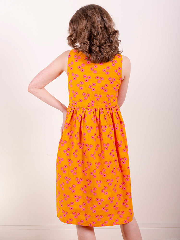 Melody Midi Dress - Floral Trio Marmalade - Image 2
