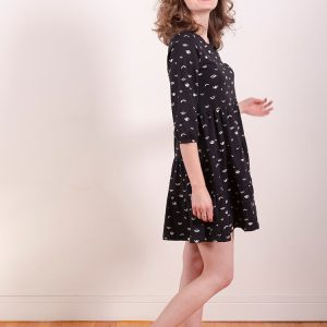Bellini Long Sleeve Dress - Onyx Eyes - Image 1