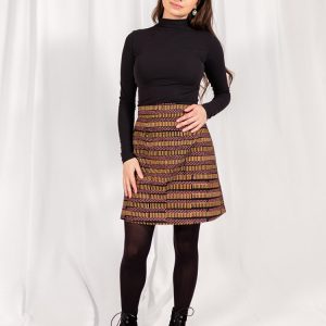 Val Mini Skirt - Dots And Dashes Yellow - Image 3
