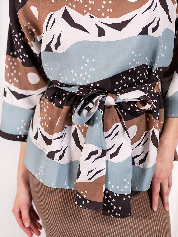 Ruth Top - Mountain Stripe - Image 7