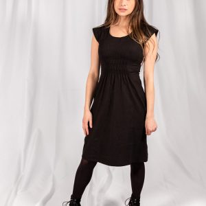 Artsy Traveler Dress - Black Denim - Image 1