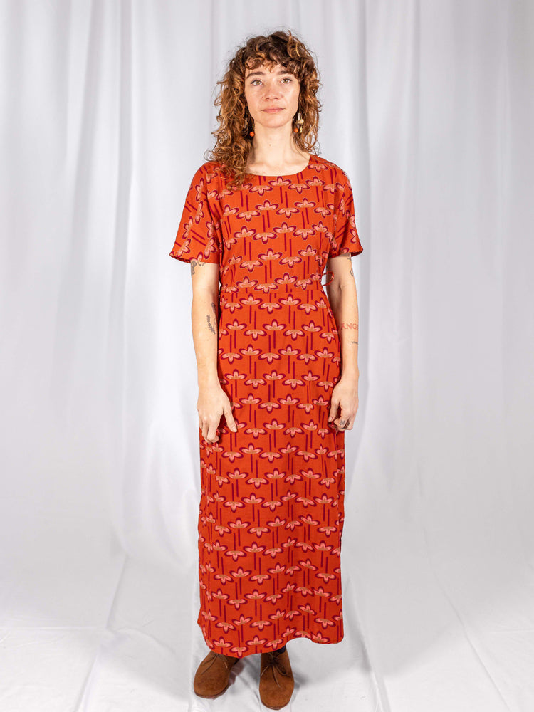 Aimee Maxi Dress - Mod Daisy Spiced Coral - Image 2
