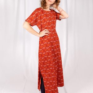Aimee Maxi Dress - Mod Daisy Spiced Coral - Image 10