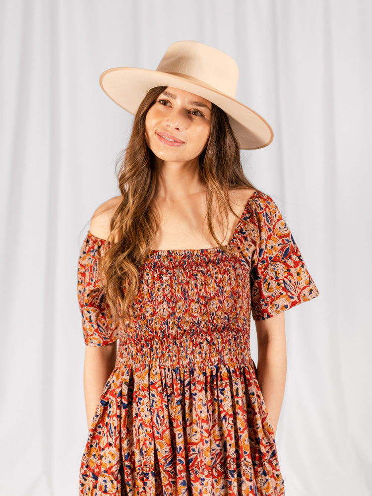 Teddy Midi Dress - Ruby Floral - Image 5