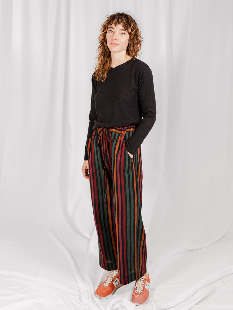 Emmy Drawstring Pant - Sunset Stripe - Image 3