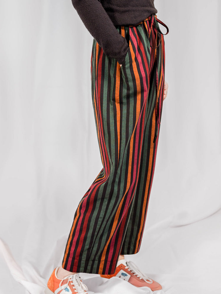 Emmy Drawstring Pant - Sunset Stripe - Image 2