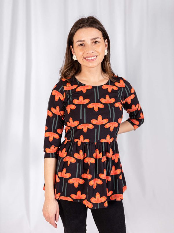 Paloma Top - Mod Daisy Poppy