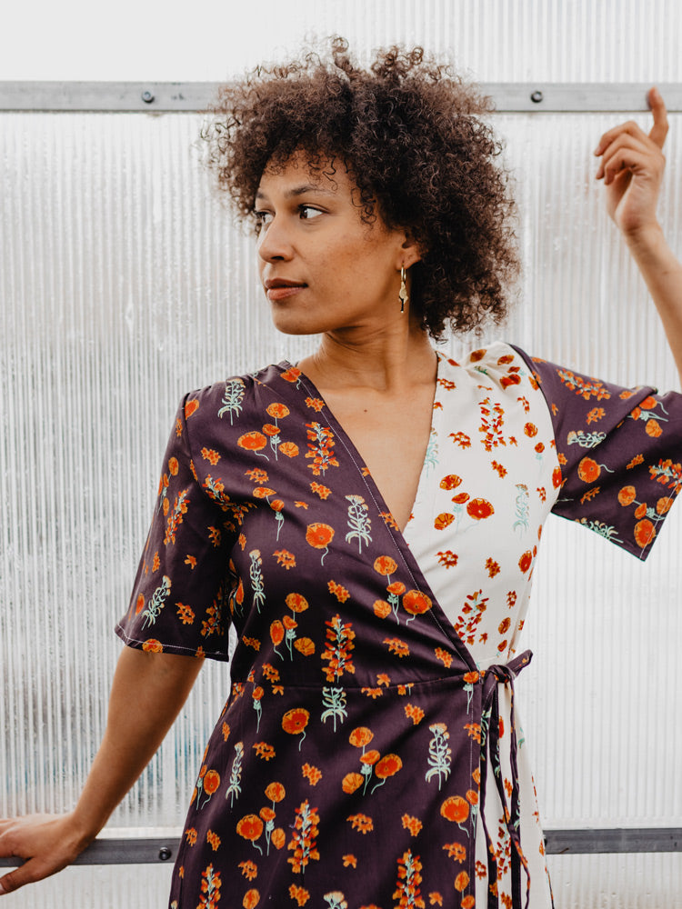 Brea Wrap Dress - Botanical Mix - Image 2