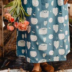 Ruffle Strap Dress - Fruity Blue - Image 3