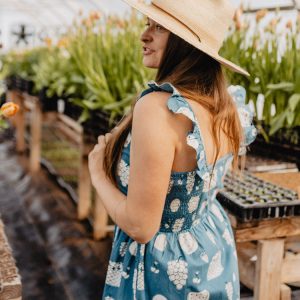 Ruffle Strap Dress - Fruity Blue - Image 2