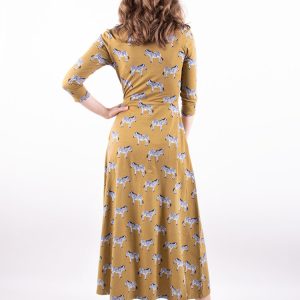 Mumbai Maxi Dress - Zebra Green - Image 4