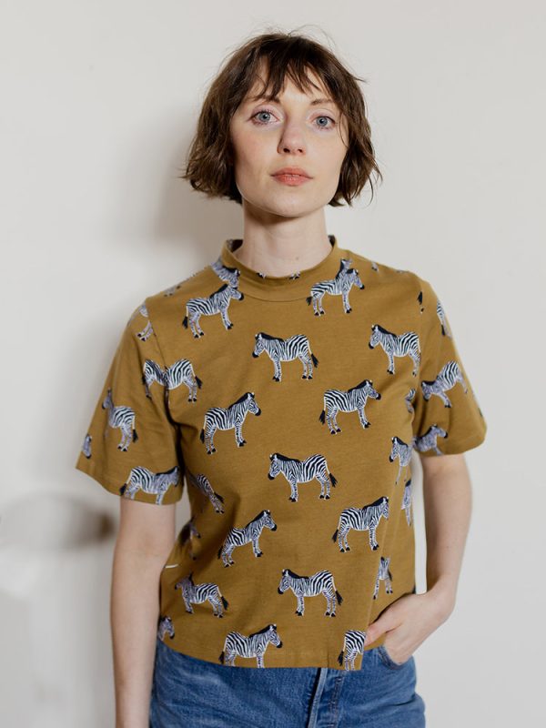 Eve Top - Zebra Green