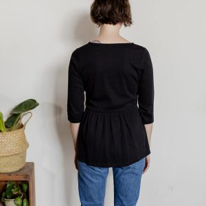 Paloma Top - Black Rib Knit - Image 3