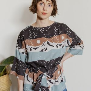 Ruth Top - Mountain Stripe - Image 1