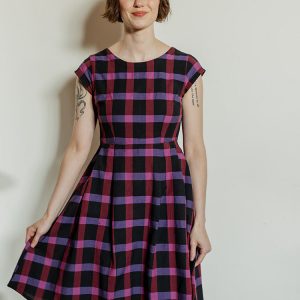 Devonshire Dress - Ultra Violet Plaid - Image 6