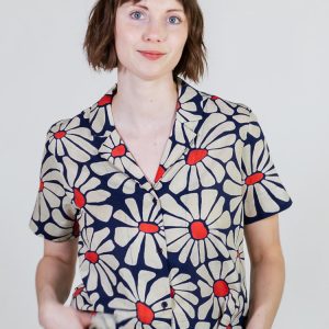 Camp Shirt - Navy Floral - Image 1
