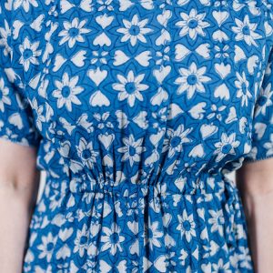 Aimee Maxi Dress - Indigo Heart Floral - Image 4