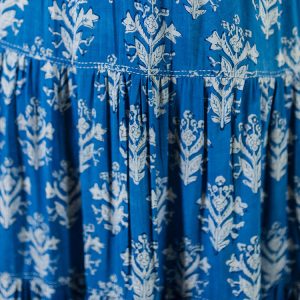 Danielle Tiered Skirt - Indigo Blossom - Image 2