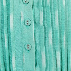Pintucked Away Dress - Aqua Ikat - Image 5