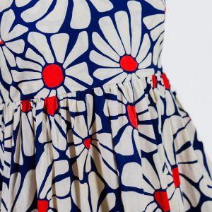 Sofia Midi Dress - Navy Floral - Image 3