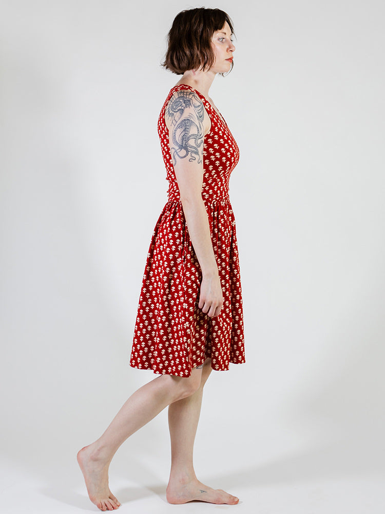 Asheville Dress - Micro Floral Red - Image 5