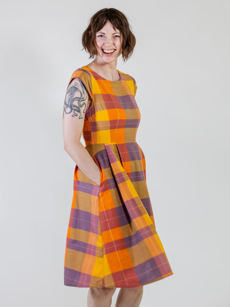 Devonshire Dress - Sunset Plaid - Image 3