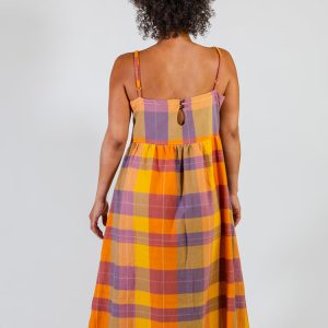 Ivy Midi Dress - Sunset Plaid - Image 3