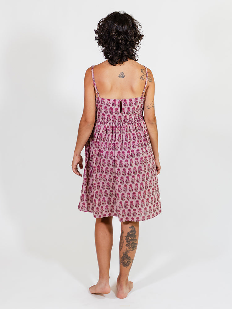 Sofia Mini Dress - Magenta Floral - Image 7