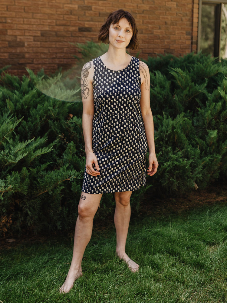 Evanston Dress - Micro Floral Navy - Image 4