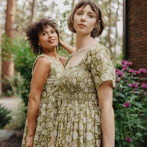 Teddy Midi Dress - Pear Floral - Image 1