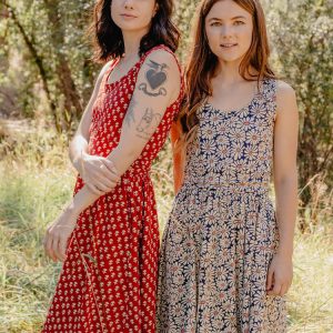 Asheville Dress - Micro Floral Red - Image 3