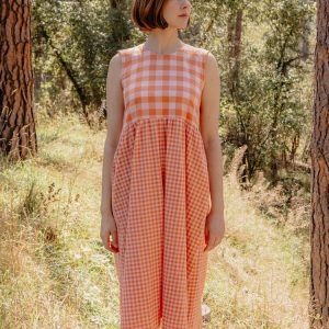 Lilah Dress - Tangerine Mix - Image 2