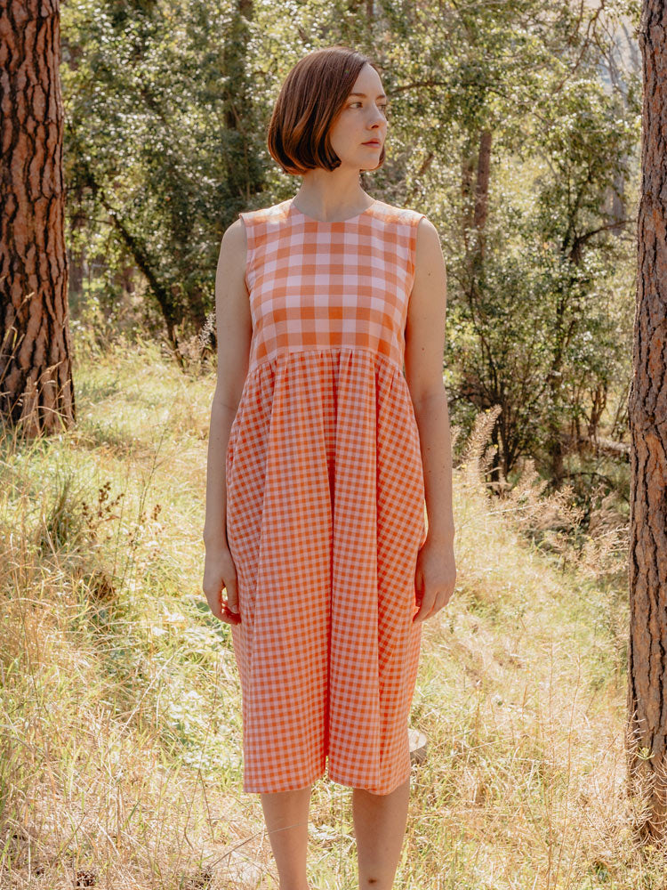 Lilah Dress - Tangerine Mix - Image 2