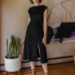 Elise Sheath Dress - Black - Image 3