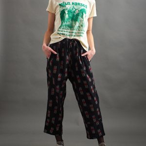 Miller Easy Pant - Black Ikat - Image 1